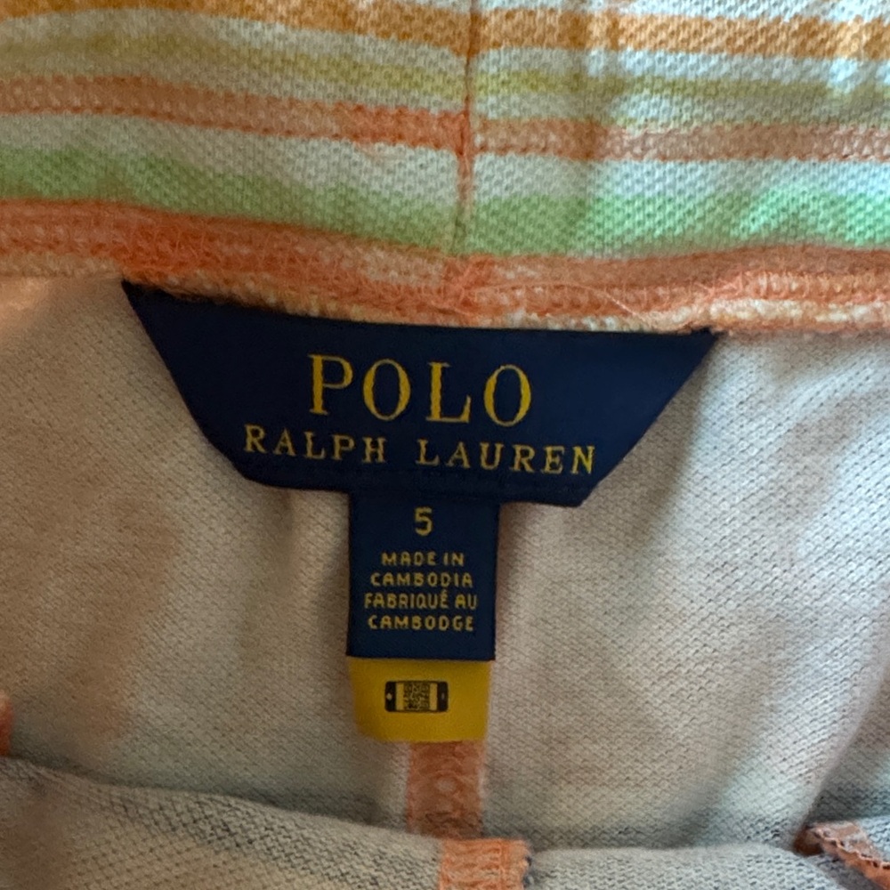 Ralph Lauren Kids Multicolor Striped Pull-On Shorts - Picture 2 of 3